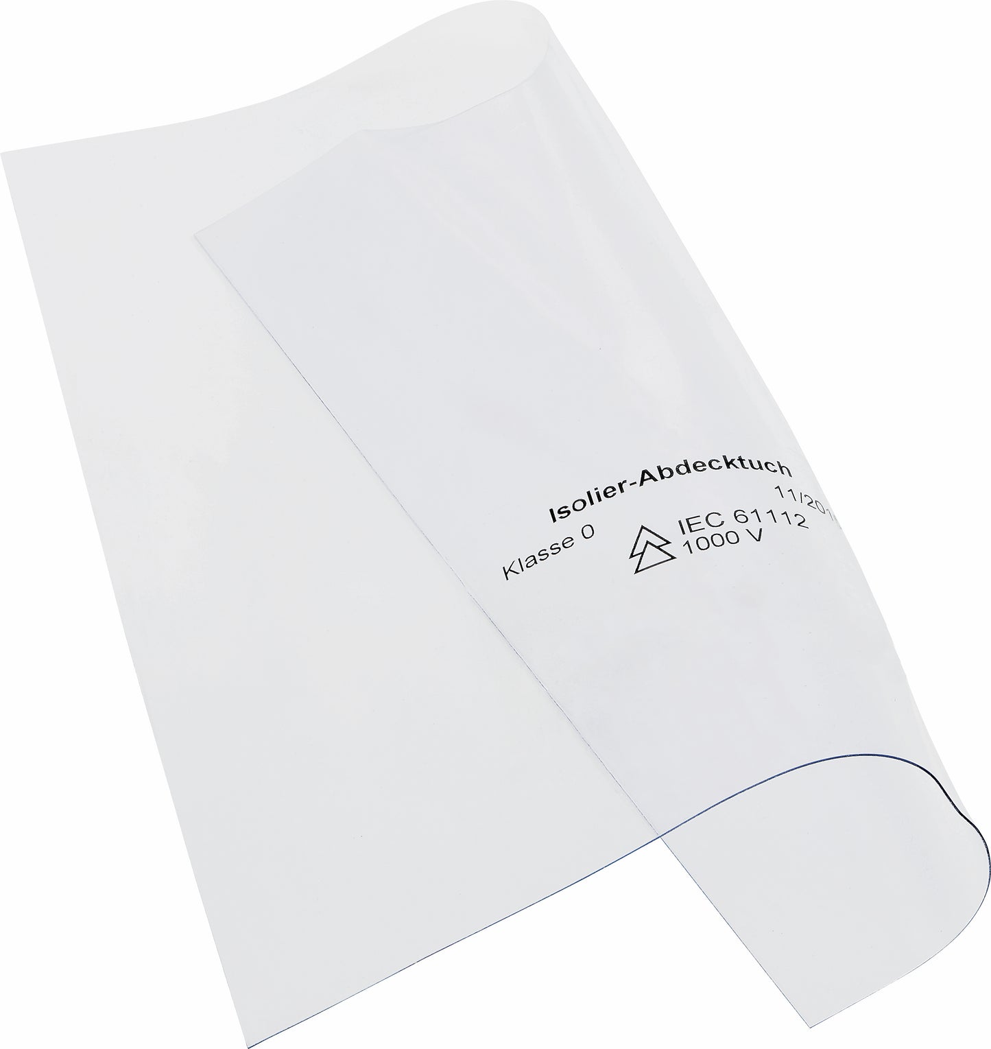 Abdecktuch Kunststoff glasklar 0,5 mm nach DIN 61112 1000 V Art. Nr. 594