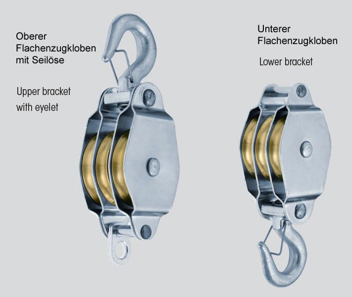 Flaschenzüge mit drehbarem Sicherheitshaken Art. Nr. 1054-1073