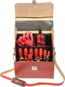Tool case 1000 V with 14 safety tools